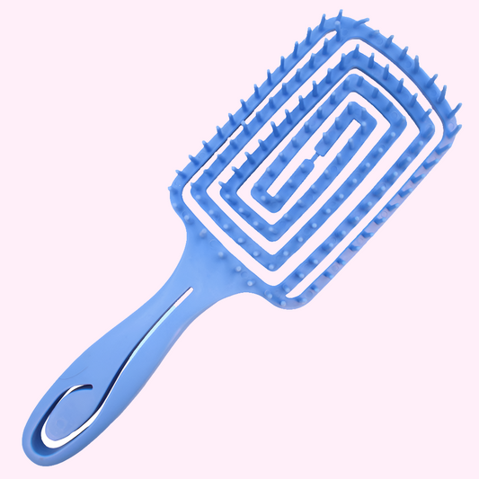 Cepillo flexible tipo laberinto azul