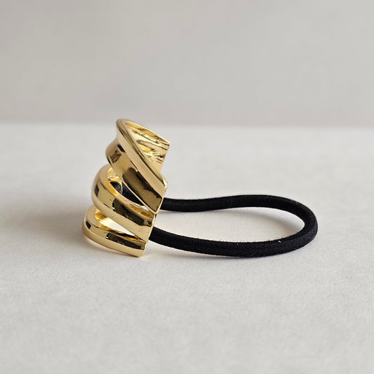 Ponny Cuff Hair Baño de oro 18k