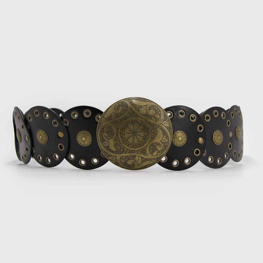 Cinturón Boho Negro/Dorado