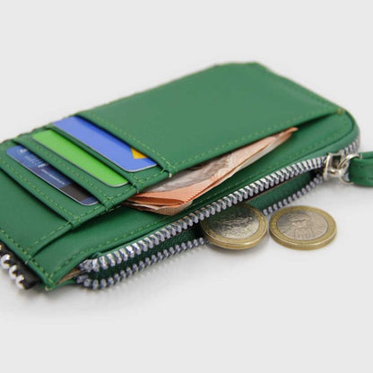 Tarjetero billetera tachas | Verde