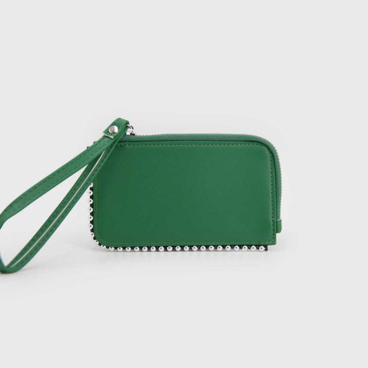 Tarjetero billetera tachas | Verde