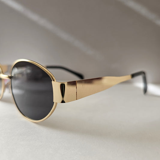 Round Gold Grey