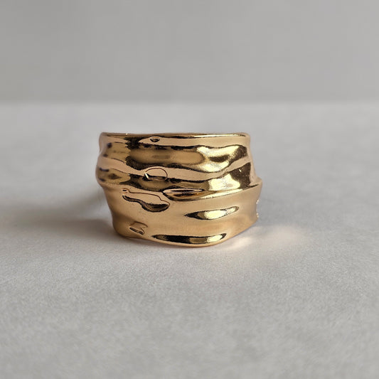 Ponny Cuff Hair Baño de oro 18k