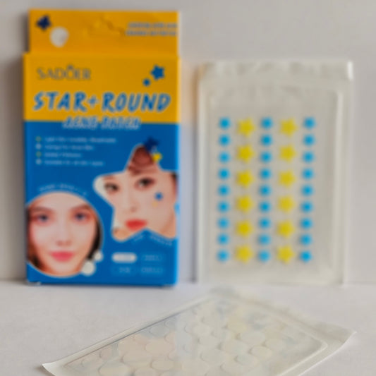 Pimples Patch Hidrocoloides Círculo y Estrella 78 unidades