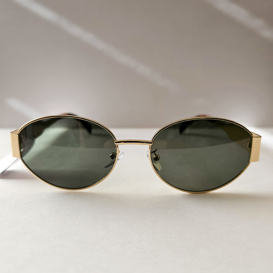 Round Gold Green